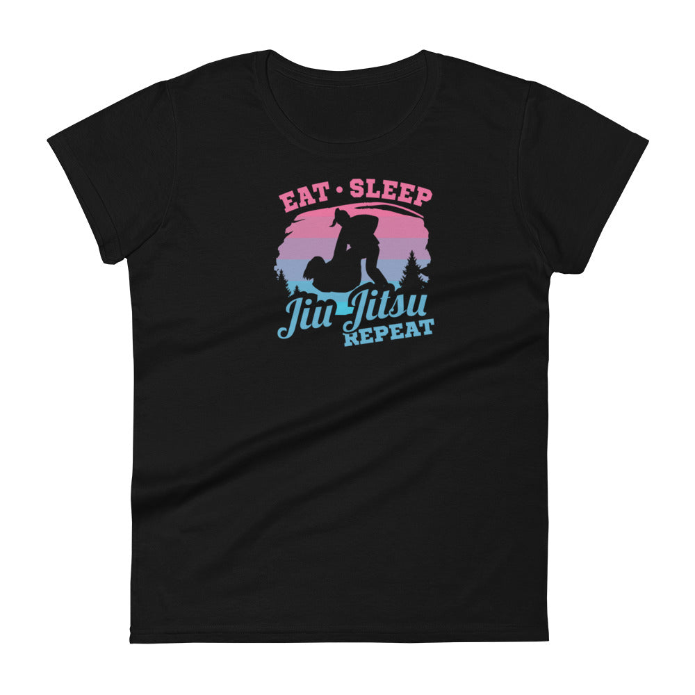 Eat, Sleep, JiuJitsu, Repeat - Pink&Blue