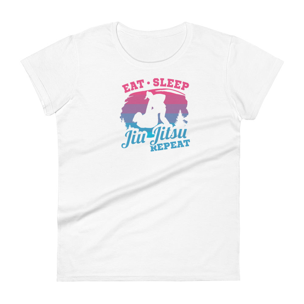 Eat, Sleep, JiuJitsu, Repeat - Pink&Blue