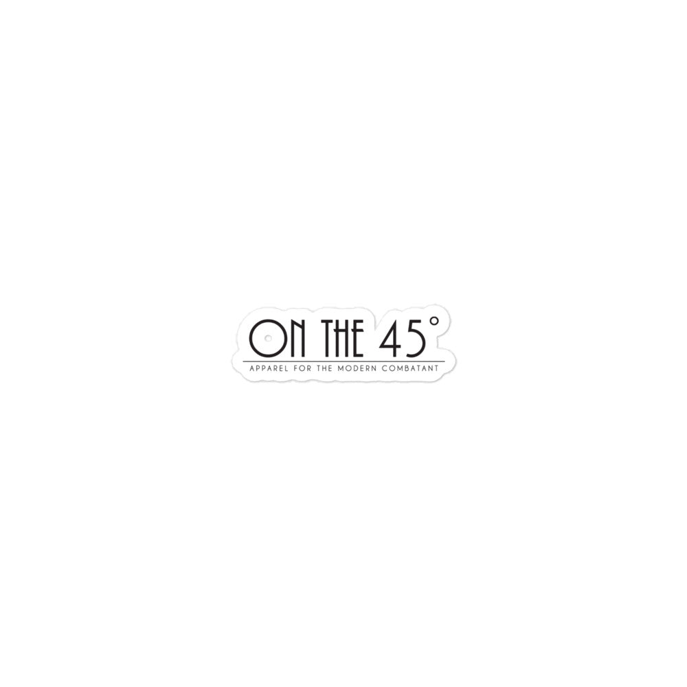 'On the 45' stickers