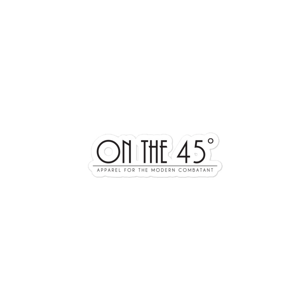'On the 45' stickers
