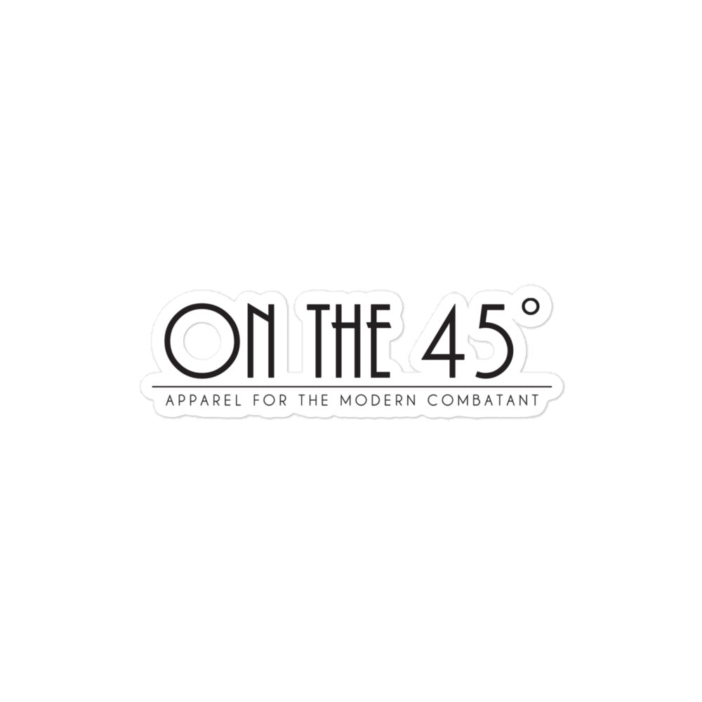 'On the 45' stickers